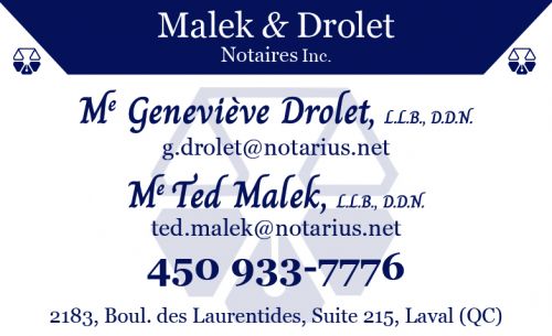 Malek & Drolet Notaire inc. 